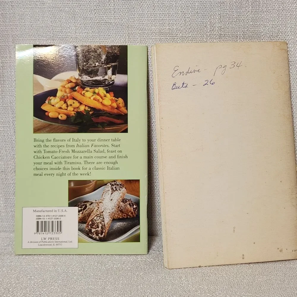 🔥 Cookbook Pamphlet Books Prevention Better Homes Pampered Chef Italian